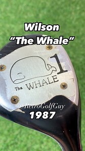 Wilson “The Whale” Driver from 1987 is one of my favorite “wood” clubs to actually use. Payne Stewart used one to win the PGA Championship. Actually made by Louisville Golf for Wilson. Play Retro #golfing #golfer #golfclub #wilsongolf #golfhistory #paynestewart | Retrogolfguy