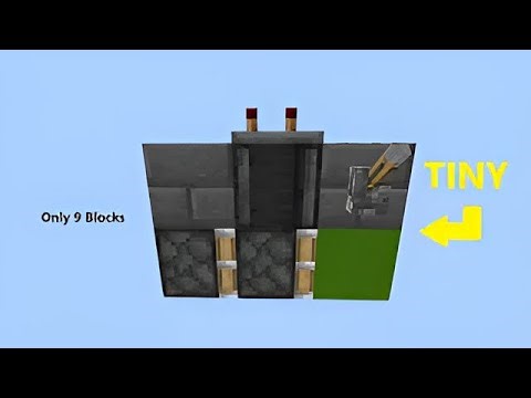 Smallest Double Piston Extender For Minecraft Bedrock