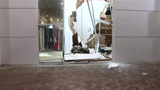 SUV slams into store window at Pompano Citi Centre; 1 hospitalized - WSVN 7News | Miami News, Weather, Sports | Fort Lauderdale