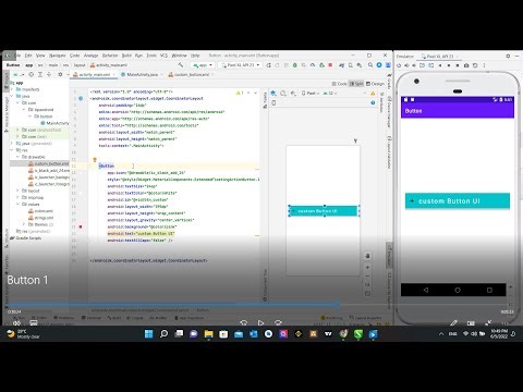Unit 1 : Button in android studio