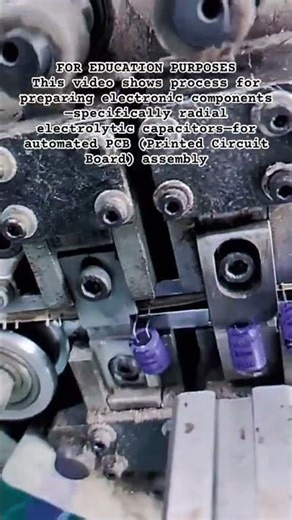 Capacitor Taping and Lead Forming #shorts #STEM #Tech #Hardware #Factory #ProductionLine #Capacitors