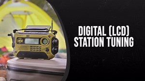 HQ ISSUE Digital Multi-Band Solar Powered, Weather Radio and Emergency Radio with Emergency Light