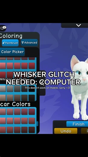 WCUE 3/4 Whisker Glitch Tutorial