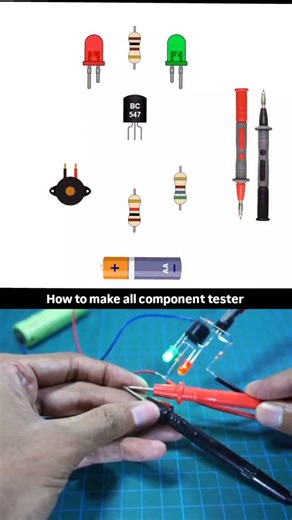Learn Electro on Instagram: "How to make all component tester #electrical #diagram #electric #electronic #electricity #shorts #viralreels"