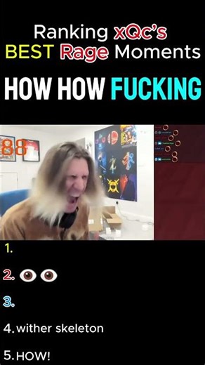 xQc Losing His Mind 🤯 | Rage Moments Ranking