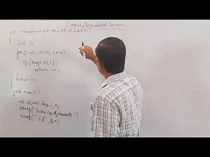 1.3.4 Linear Search / Sequential Search - Operations on Arrays Data Structure