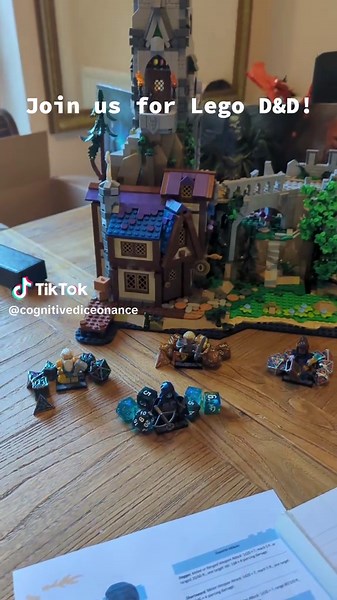We had a go at the Lego D&D game and I got to be a player for once! My friend was an awesome first time DM and the set was so cool with all sorts of fun features - and we only had one character death so I'd call that a win! #dnd #dndtiktok #tabletop #gaming #dungeonsanddragons
