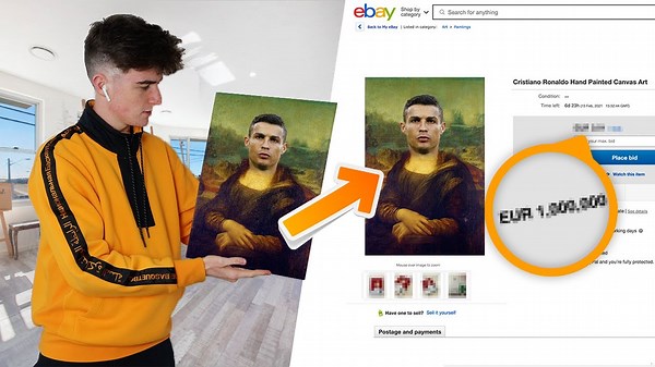 Selling Bad Football Art on eBay
