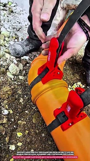 Heavy Duty Pipe Alignment Clamp for HDPE and PVC Installation Supporting 110–630 mm Diameter