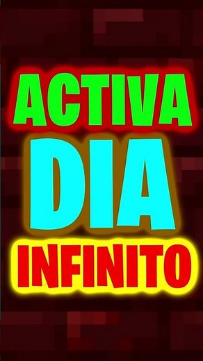 👉👽 Como PONER DIA INFINITO en Minecraft🤙🤑 #datwinxd