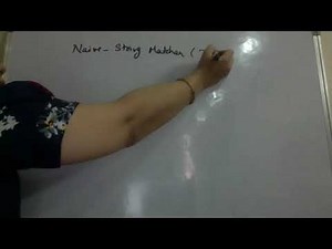 DAA 4.1 Naive string matching algorithm