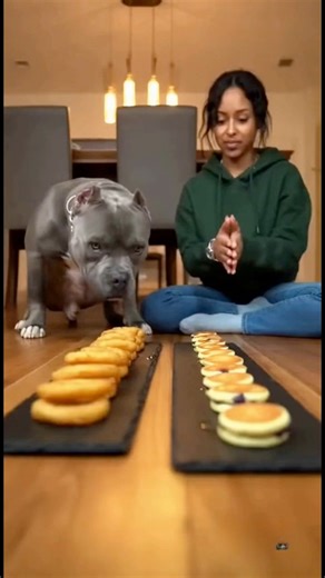 Exploding Eclairs vs Bully Dog… She Got WRECKED 😂🔥 #bullydog #dogchallenge #funnyshorts #foodrace #dessertchallenge #americanbully #tiktokfunny #ytshorts #reelsfunny #dogvswoman | Bully Show