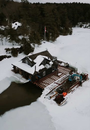 Raising a Boathouse: New Steel Pile Dock Installation