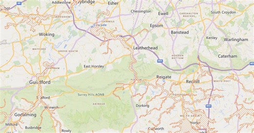 Maps show every Surrey flood alert in place during Storm Ciarán