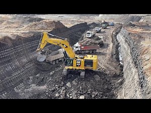 Amazing Caterpillar 6015B Excavator Loading Mercedes & MAN Trucks - Sotiriadis Mining Works
