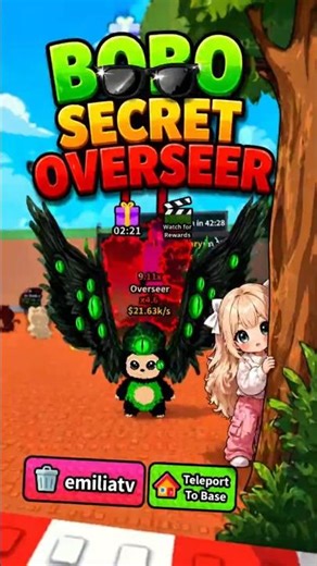 AWAS..! KITA DI AWASI BOBO SECRET OVERSEER #roblox #emiliatv #shorts #gaming #games #gameplay #game