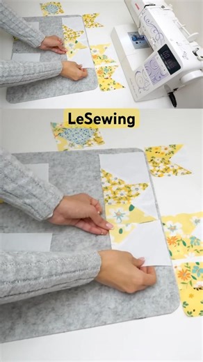 Patchwork Block Magic ✨ Easy Quilting Tutorial #Shorts