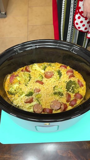 Easy Crockpot Sausage and Rice Dinner Recipe