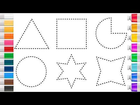 Easy 2D Shapes Drawing for Beginners | Step by Step Tutorial