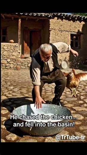 Tavuğu Çıkardı, Kendi Leğene Girdi 😭😂 | He Took Out the Chicken and Got In the Basin 😭😂 #shorts