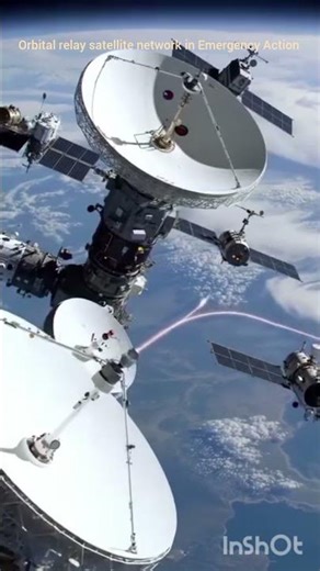 Satellite network in Emergency Action / Satellite in space