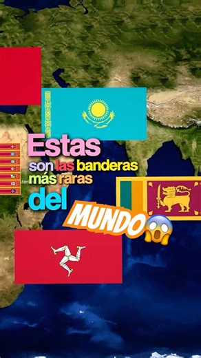 The weirdest flags in the world😱💀