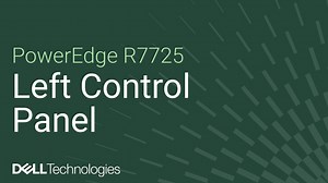 How to replace the left control panel on a PowerEdge R7725