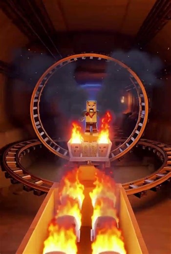 Phantom Ghost Train Races Through Minecraft Mines! 😱 | Herobrine Derails the Nightmare