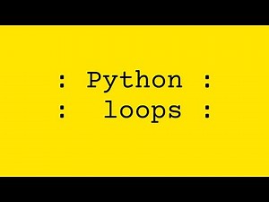 [Beginner] Loops with Python