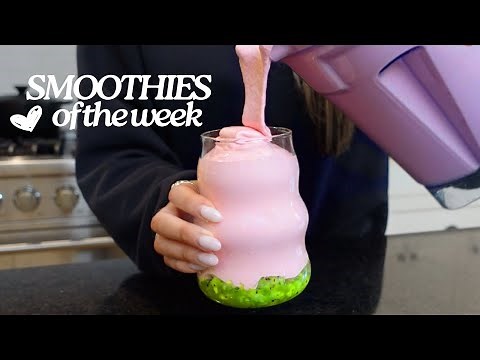 6 HEALTHY SMOOTHIE RECIPES for the WEEK!