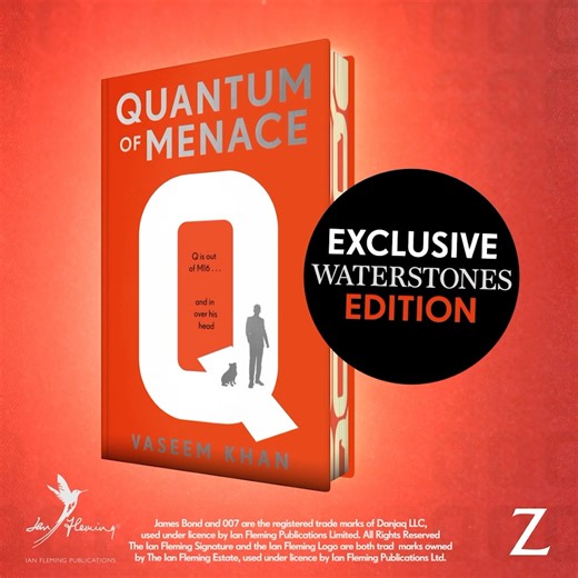 Centring on Ian Fleming's beloved Q, Vaseem Khan's deliciously witty Quantum of Menace finds the tech boffin investigating the suspicious death of his scientist friend after being unexpectedly ousted from his job at MI6. SIGNED copies: https://www.waterstones.com/book/quantum-of-menace/vaseem-khan/9781806170159 | Waterstones