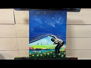 How To Paint A Surreal Fantasy | Acrylic Painting Tutorial For Beginners