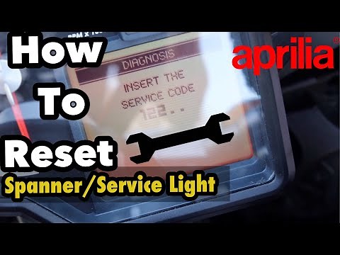 Aprilia RSV4 Tuono Spanner/Service Light Reset | How To