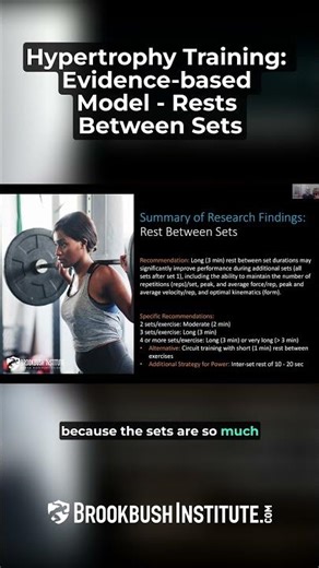 🔴 Hypertrophy Training: Evidence-based Model - Rests Between Sets