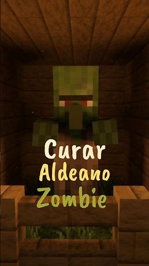 🧟‍♂️How to heal a zombie villager in Minecraft⛏️ - El Yinbo😎 #Minecraft#tutorial#shorts#viralshort