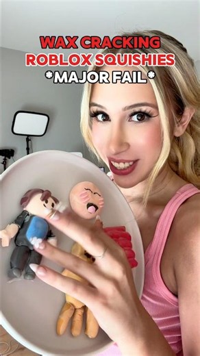 “MAJOR FAIL” ROBLOX WAX CRACKING SQUISHIES! 👎🕯️