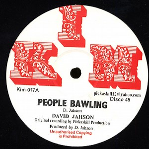 David Jahson - People Bawling / Zion Train