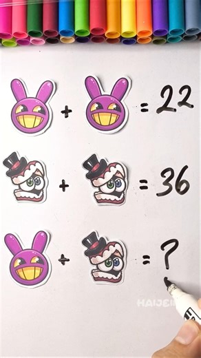 The amazing digital circus Math Challenge game 👀😁 Can u Guess it? #challenge #amazingdigitalcircus