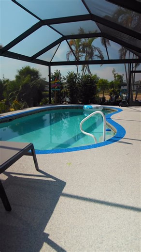 Rubber surfacing that matches your pool tiles perfectly? Oh yeah… FLOCO does that. 😎 Adam walks us through this massive transformation and it is stunning. Custom color blends. Gorgeous tiles from our friends at @trebingtile 🐠⚓️❤️ Every shade, every curve, every detail designed to flow beautifully with the pool, the home, and the entire outdoor space. This is why people choose FLOCO Rubber Surfacing: • No more slippery tile • No more cracked concrete • No more weeds between pavers • No more pud