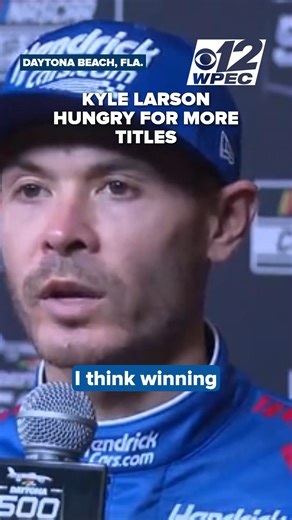 DAYTONA 500 COVERAGE | Kyle Larson isn’t satisfied with just two Cup Series titles — he’s officially on the hunt for more. Do you think he can pull off another championship this season? 🏁🏆 | CBS 12 News