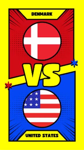 Denmark VS United States #denmark #unitedstates #usa #countryball #country #flag #flags #short