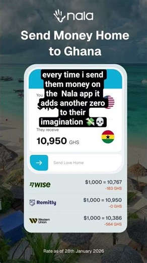 Like what is western union even doing 😂 #ghanaianfamily #moneytok #usenala #nala