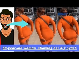 60-year-old woman flaunts her big nyash
