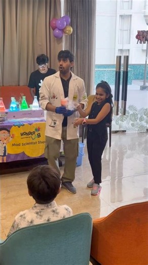 Ayesha’s EPIC WonderLabs Birthday Party 🎂✨ Science, Magic & Kids Fun! #shorts