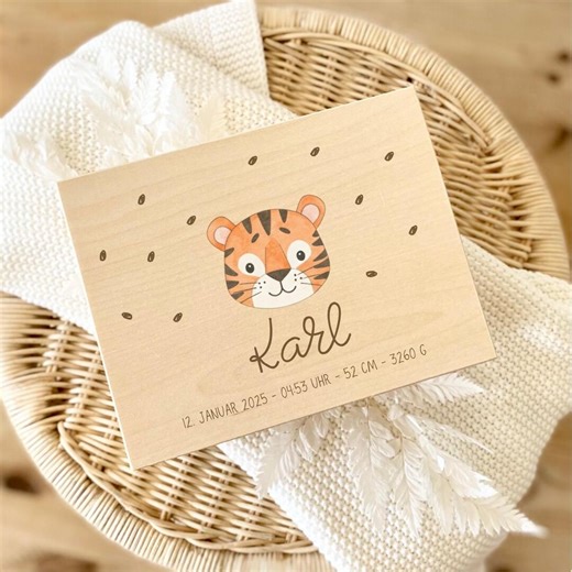 Memory Box, Memory Box Baby, Gift Birth Memory Box Baby Christening Gift Personalized Gift Baby Gift Box Tiger - Etsy