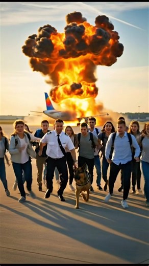 K9 Hero Alerts Pilot & Saves Everyone From Plane Blast! #k9 #germanshepheard