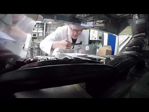 Accelerated weathering test inside a Q-SUN UV light test machine for UV test