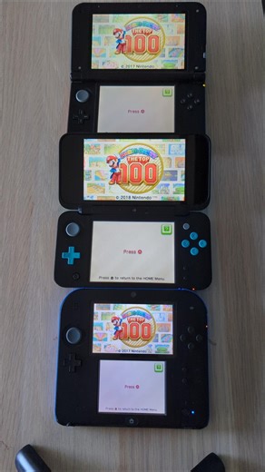 Mario Party The Top 100- Nintendo 3DS XL vs New 2DS XL vs 2DS Speed Comparison
