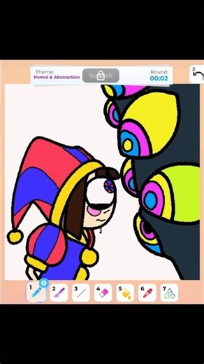 Drawing Pomni and Abstraction (Digital Circus) in Roblox Speed Draw