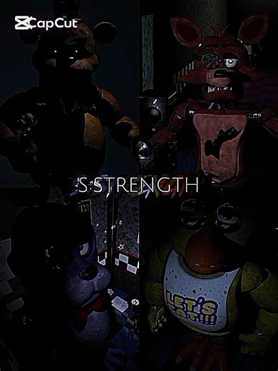 Freddy vs Foxy vs Bonnie vs Chica #vs #edit #fnaf #shorts #fnaf1